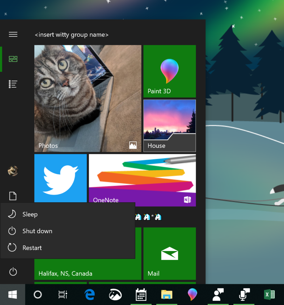 Build 18290 Start Menu Fluent Design