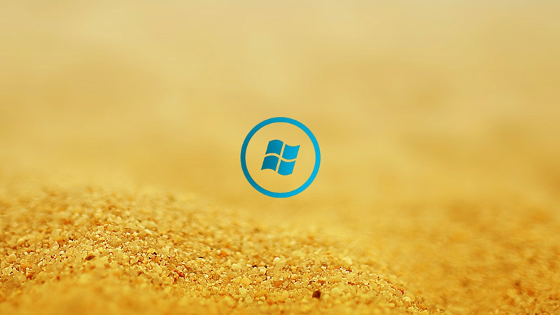 Windows Logo Sand