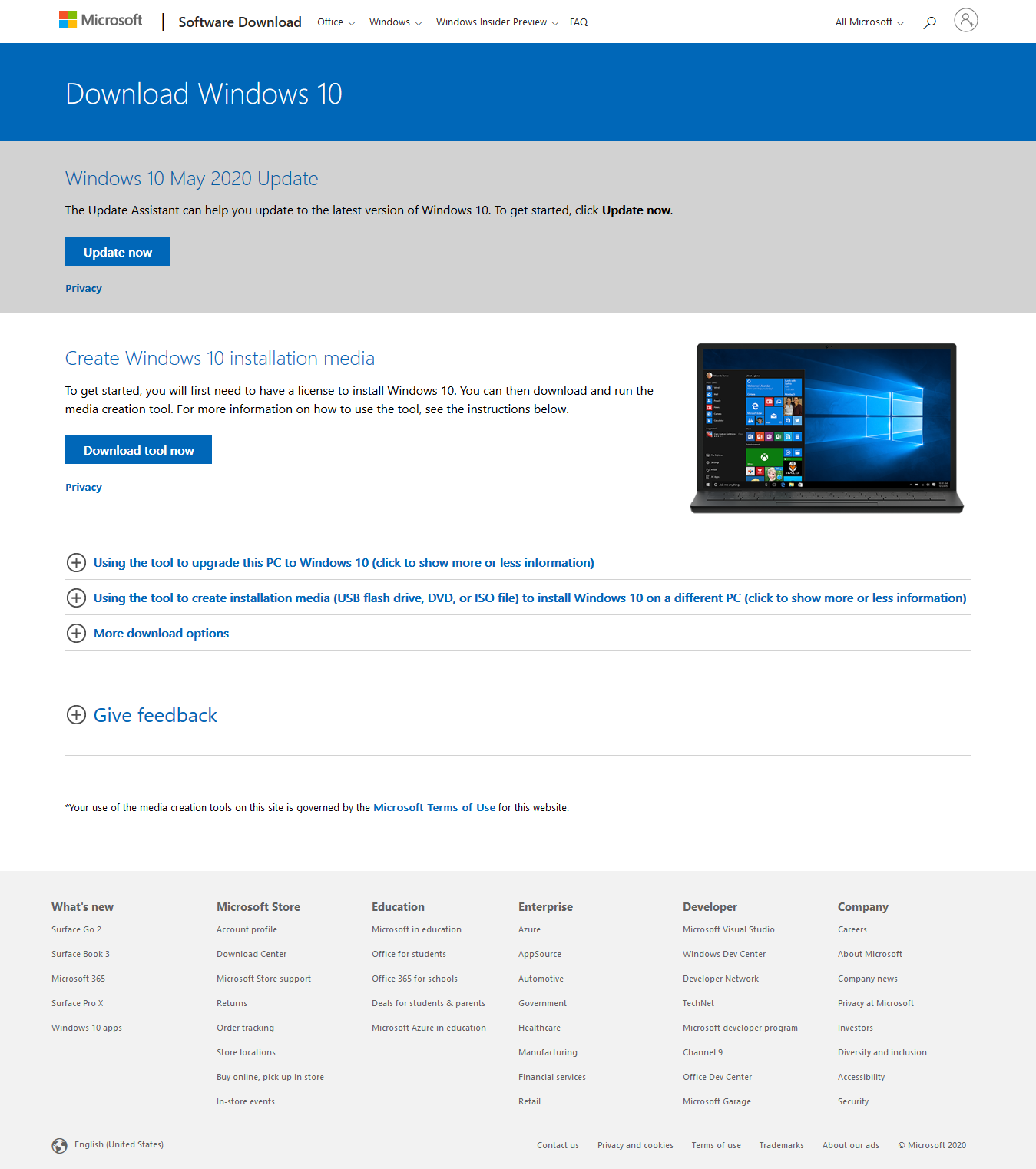 Download Windows 10 May 2020 Update ISO Image Now - The Redmond Cloud