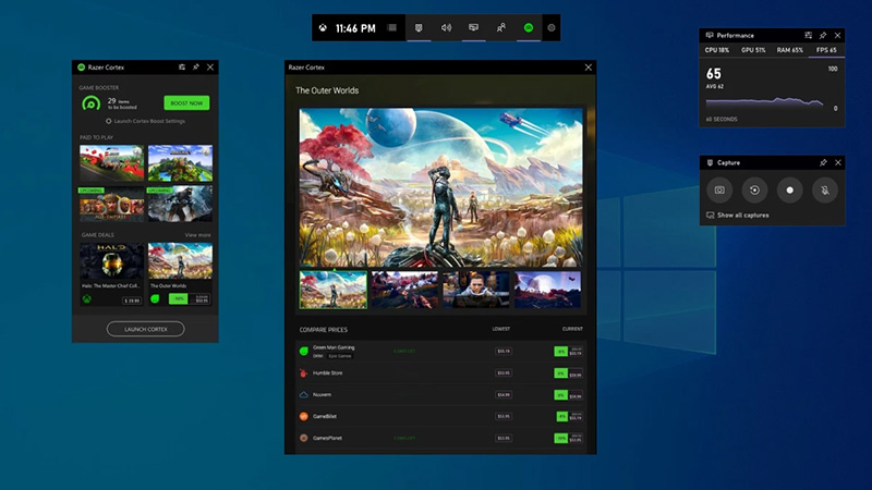 Windows 10 Game Bar Widgets