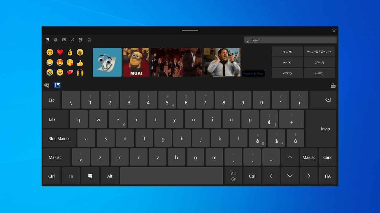 Windows 10X Keyboard