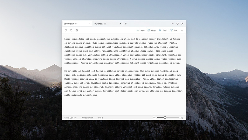 Fluent Design Notepad